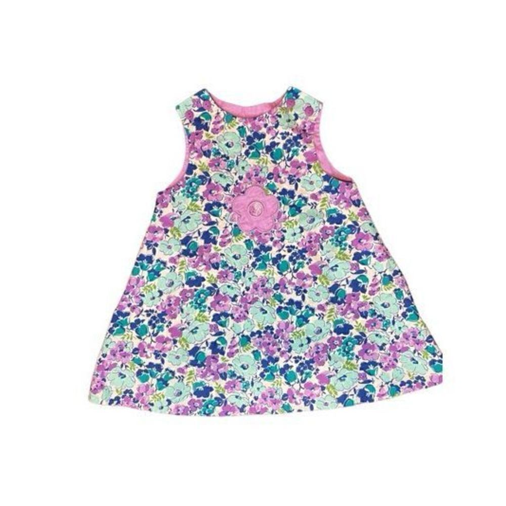 Custom Made Dress Floral
Purple Embroidered